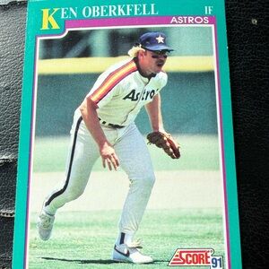 Ken Oberkfell Astros Baseball Card